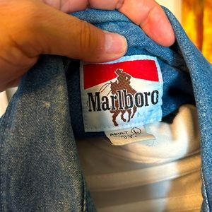 Vintage Marboro cigarettes, denim shirt